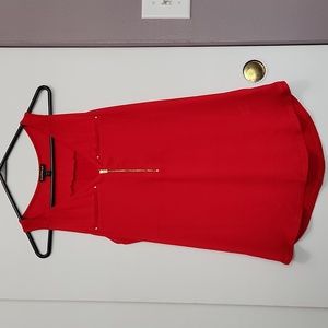 Express red V-Neck Tank